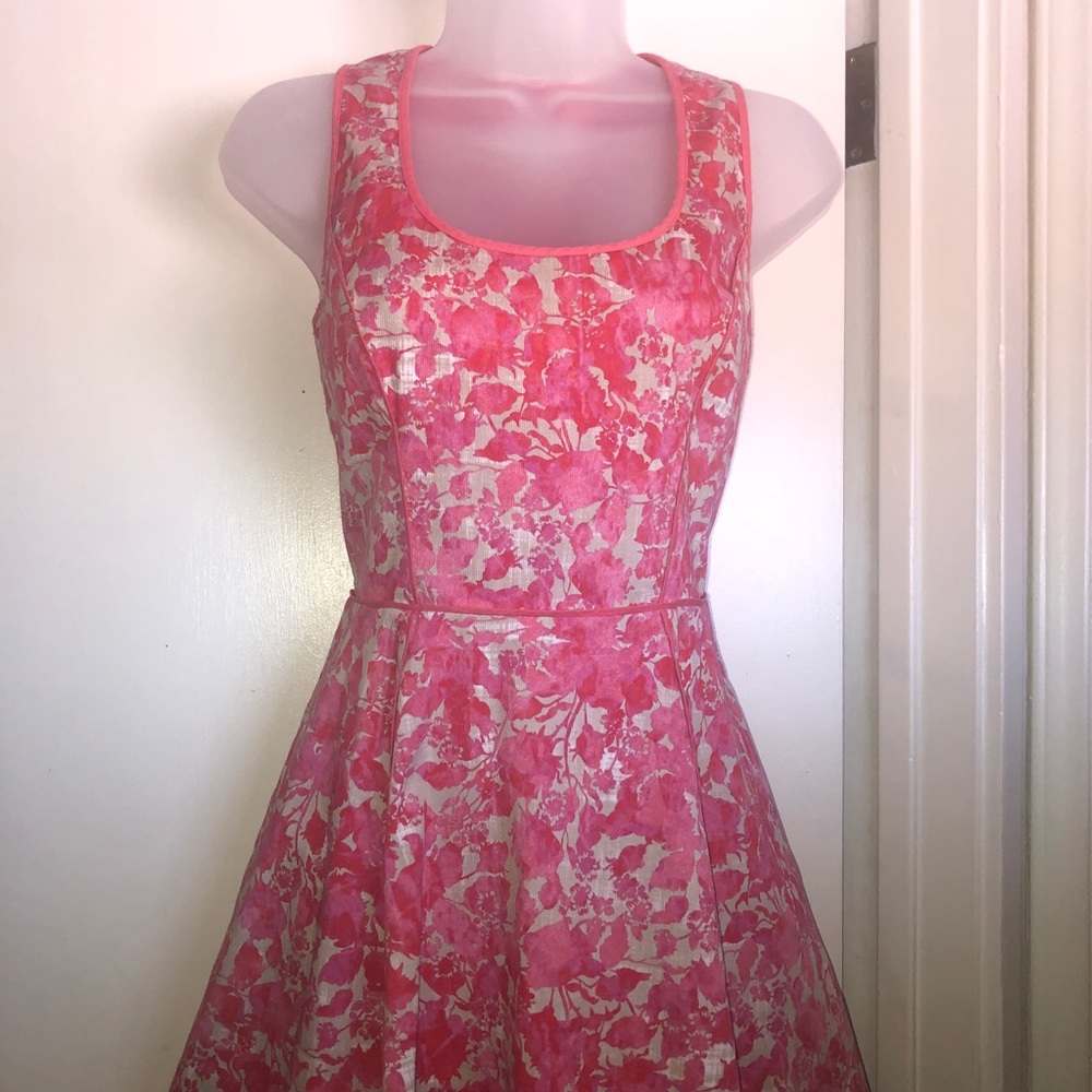 Womens rose floral pink dress